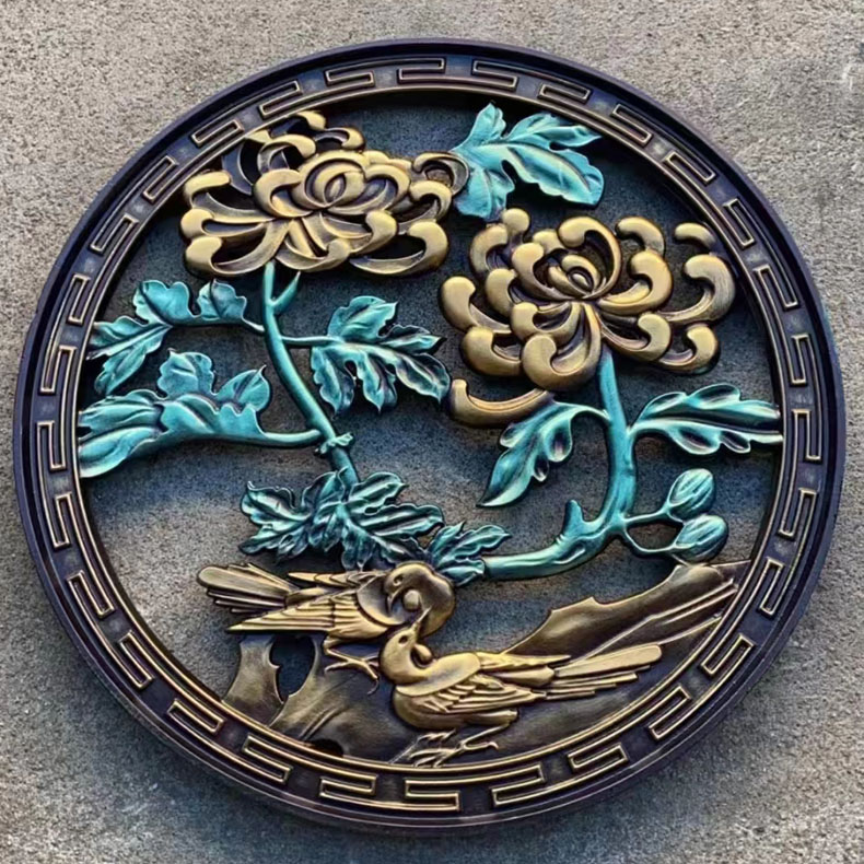 圆形多色浮雕铝单板