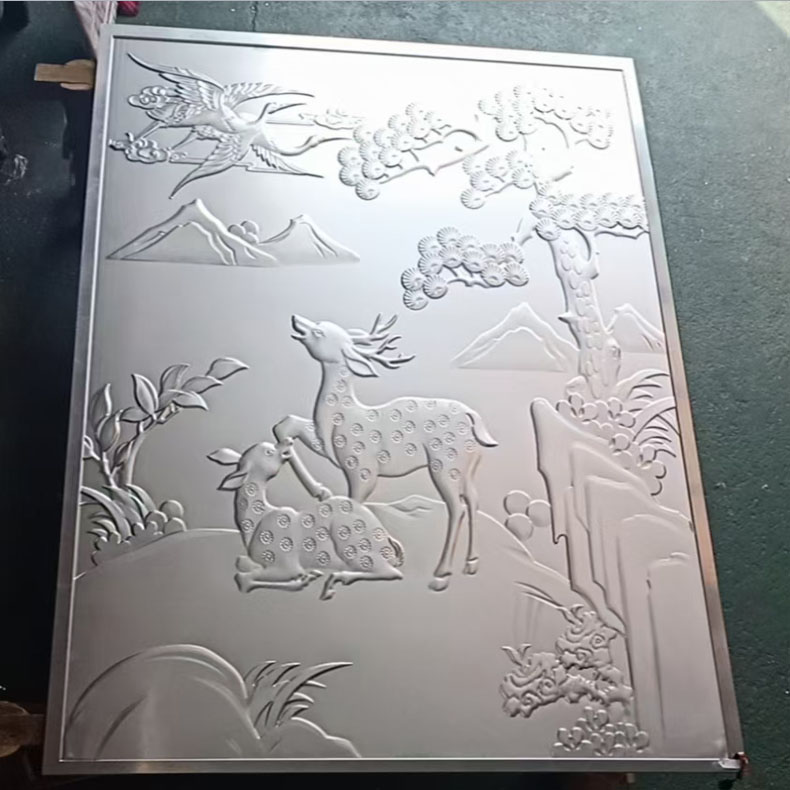 浮雕铝板画